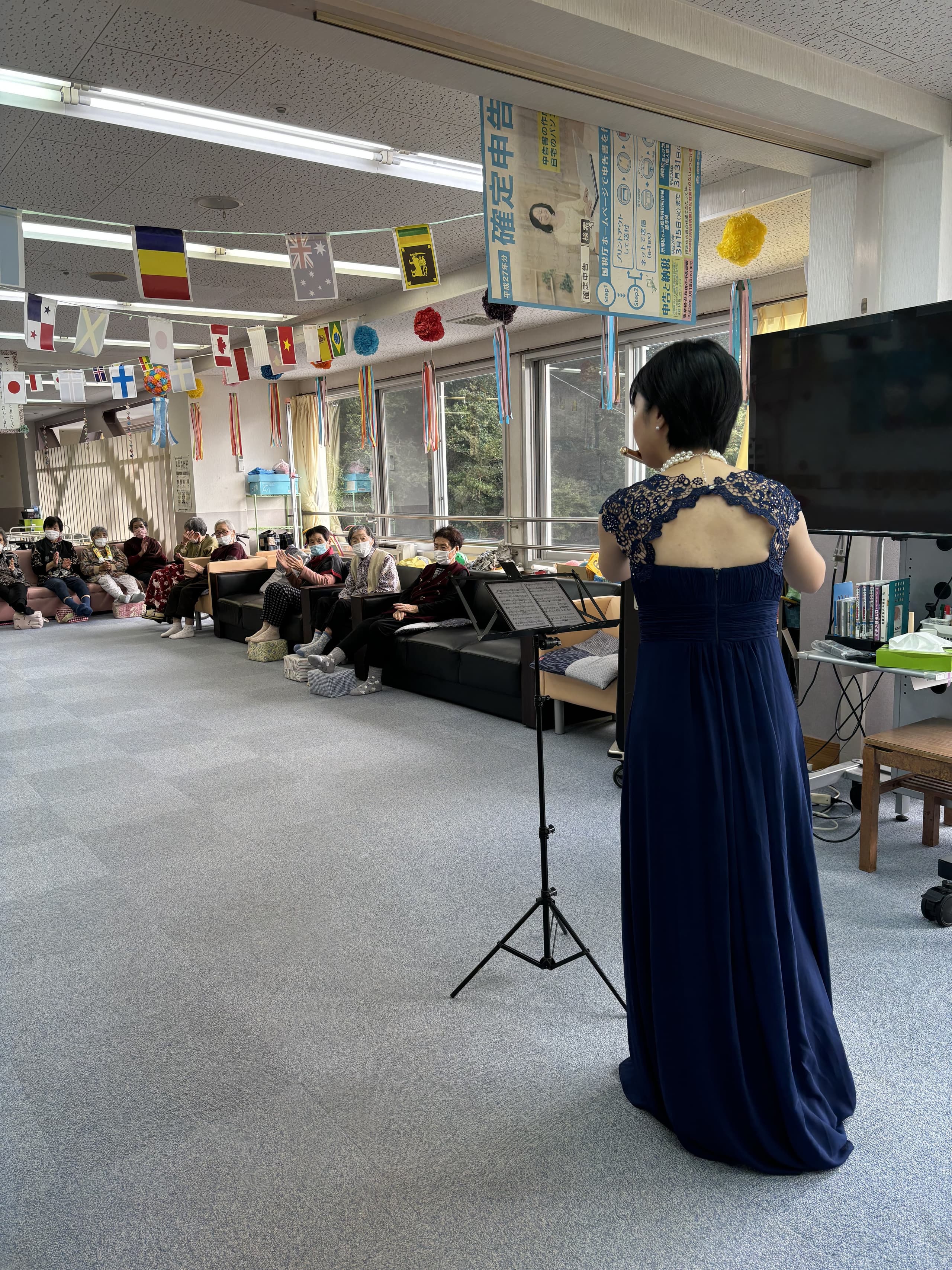 老人ホーム音楽会